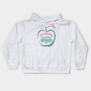 Twosday Teaching 5th grade teacher 2 February 2022 teacher gift Kids Hoodie